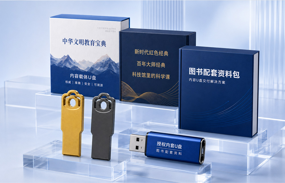 出版社图书配套U盘展示