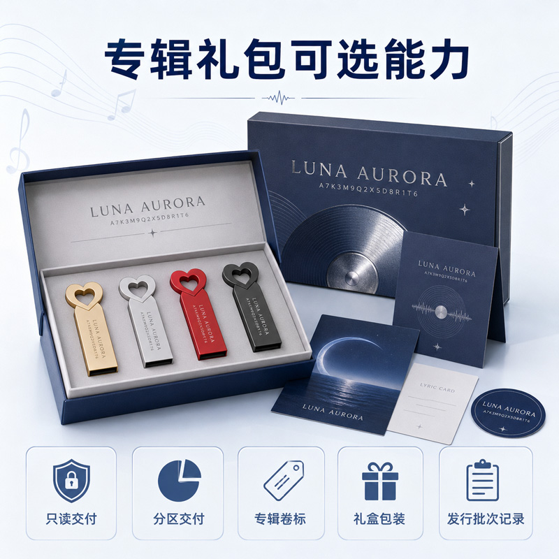 艺人粉丝周边U盘定制实拍 — 长款定制内衬